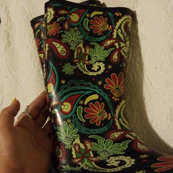 Nomad Women's Size 6 Kids size 4 Black Rain Boots - Picture 7 of 7